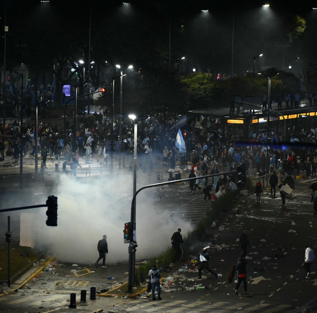 Disturbios en Argentina. Foto: AFP